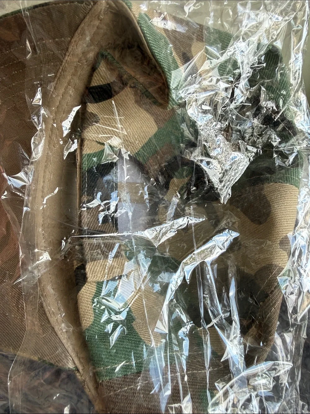 Camo Rhinestone Embellished Baseball Cap - Green
